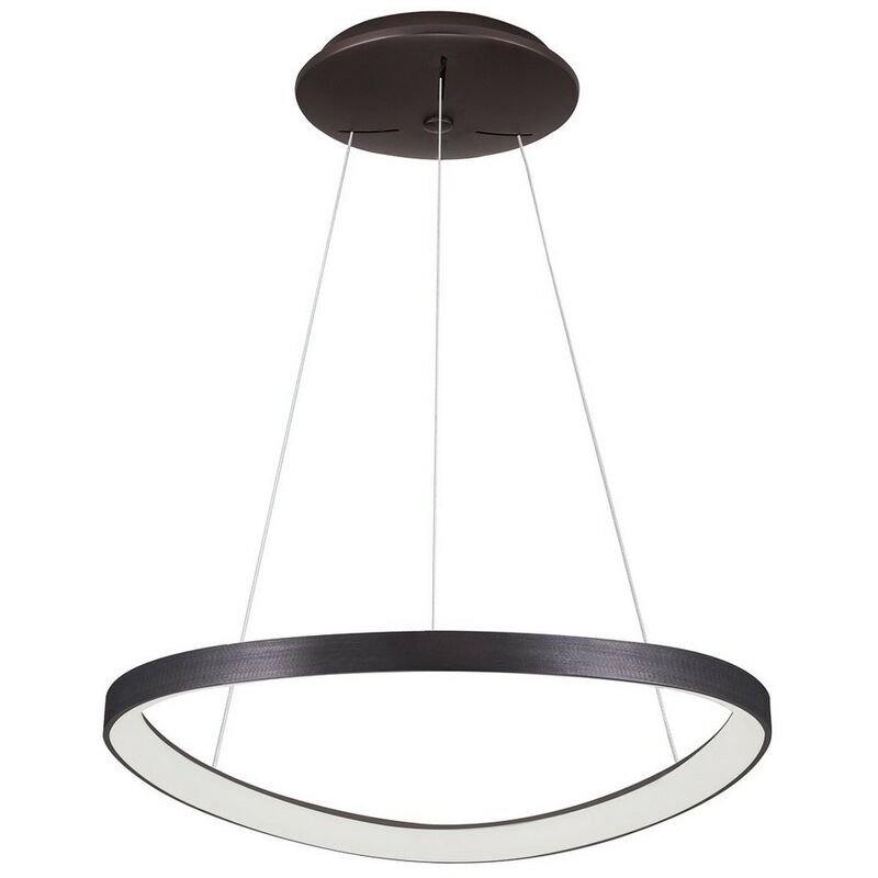 

Italux Morphi - Moderno LED colgante colgante café cepillado, blanco cálido 3000K 2640lm regulable