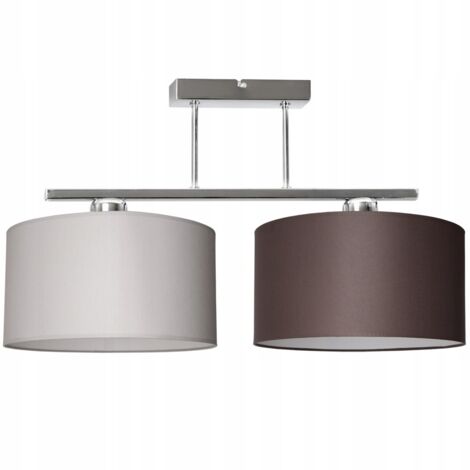 LÁMPARA COLGANTE MODERNA, PANTALLA DE MATERIAL CROMADO, LED