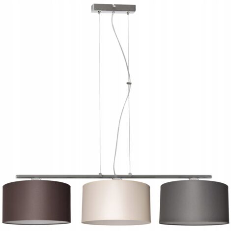 LÁMPARA COLGANTE MODERNA, PANTALLA DE MATERIAL CROMADO, LED