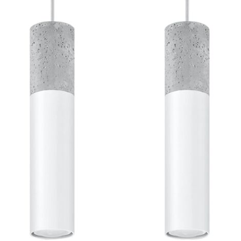 Lámpara colgante Nivoto blanco, 2 luces