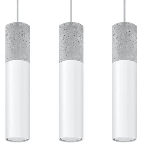 Lámpara colgante Nivoto blanco, 3 luces