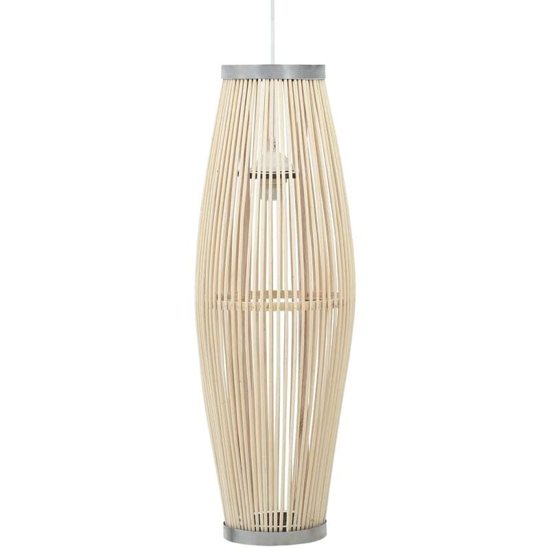 

Lámpara colgante ovalada sauce blanco 40 W E27 25x62 cm