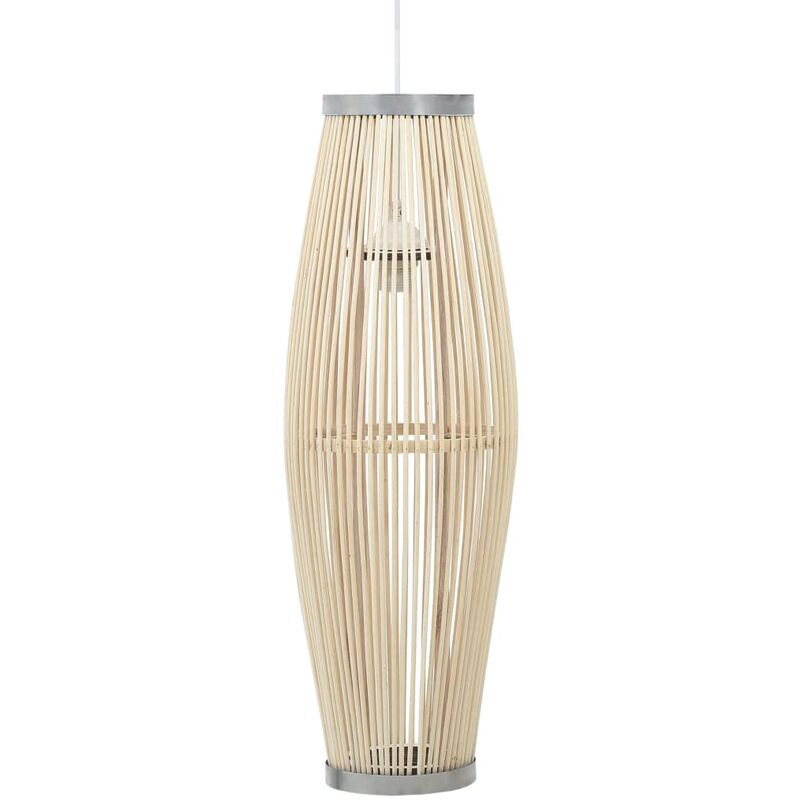 

Lámpara colgante ovalada sauce blanco 40 W E27 25x62 cm