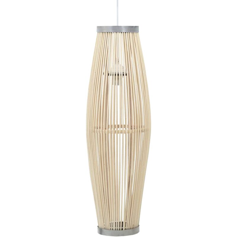 

Lámpara colgante ovalada sauce blanco 40 W E27 27x68 cm
