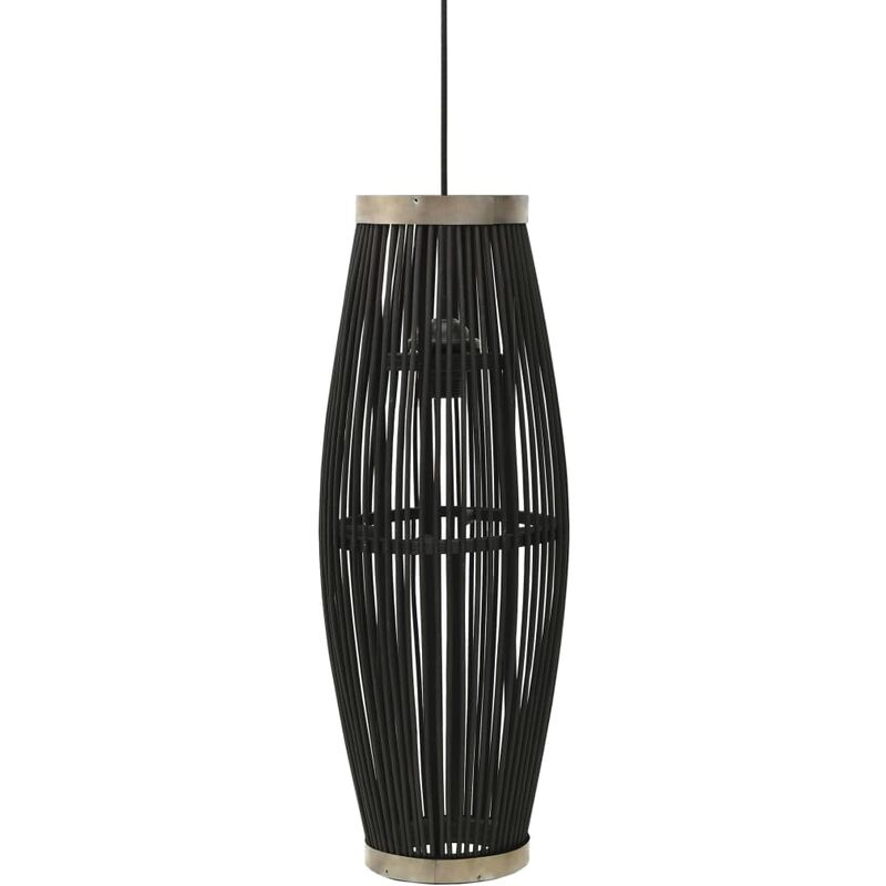 

Lámpara colgante ovalada sauce negra 40 W E27 27x68 cm