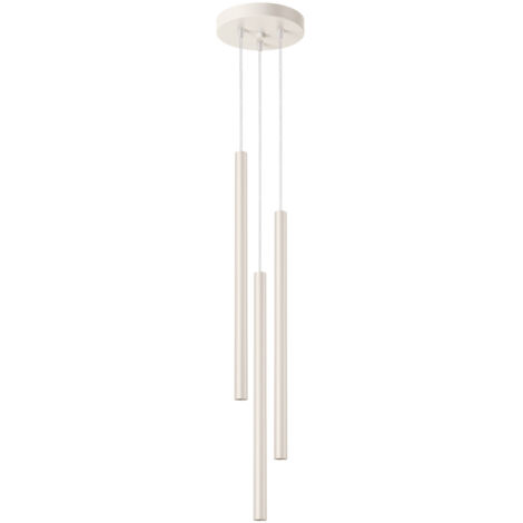 Lámpara colgante Pastelo beige acero 3xG9  19.5cm Sollux