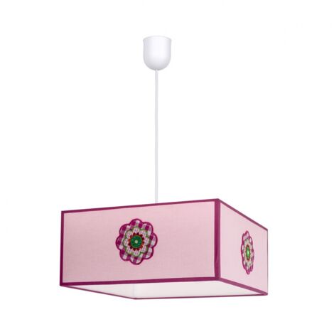 Lampara Colgante Petalo 1xe27 Rosa Regx35x35 de FABRILAMP.