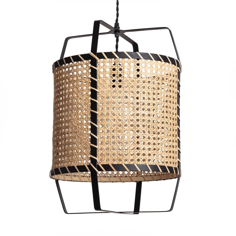 Ledkia - Lámpara Colgante Ratán Baco Naturel