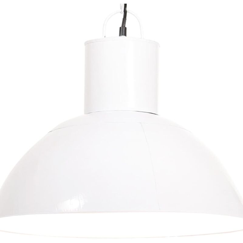 

vidaXL Lámpara colgante redonda 25 W blanca 48 cm E27 - Blanco