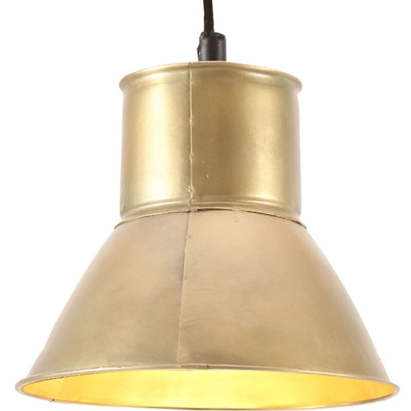 

vidaXL Lámpara colgante redonda 25 W latón 17 cm E27 - Oro