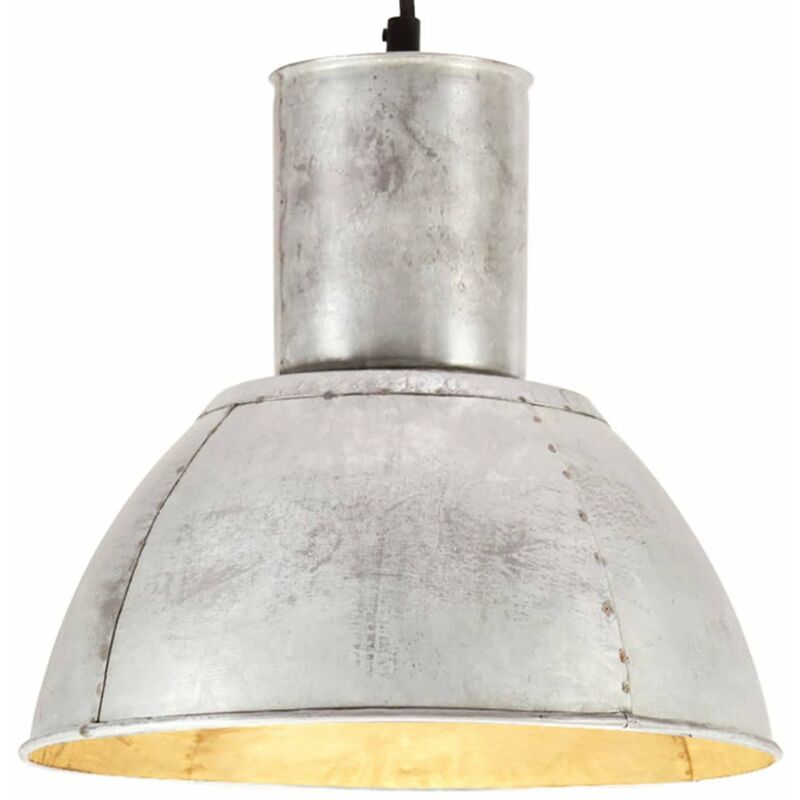 

Lampara colgante redonda 25 W plateada 28,5 cm E27