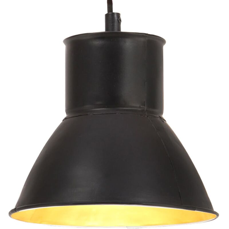 

Lámpara colgante redonda negra 25 W 17 cm E27