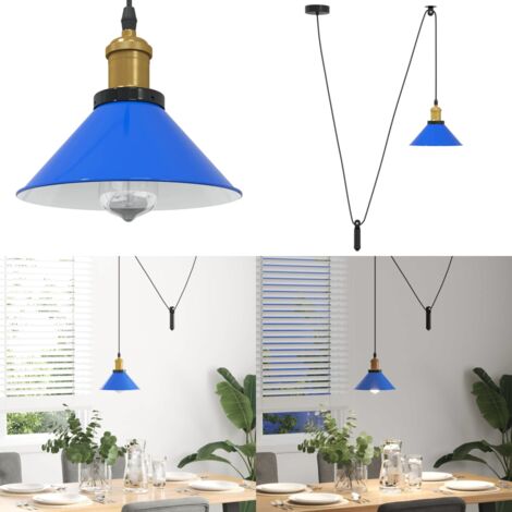 Lámpara colgante regulable en altura E27 oscuro brillante Ø22cm - Iluminación interior - Diseño vintage