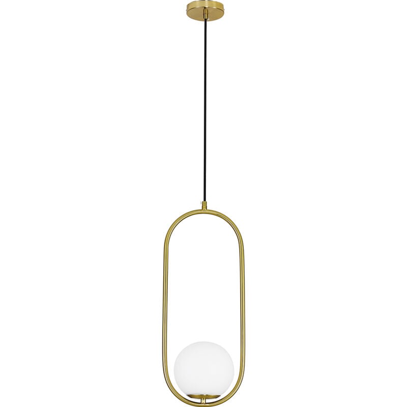 

Lámpara colgante Ruby - Metal y vidrio Dorado Vidrio, Metal