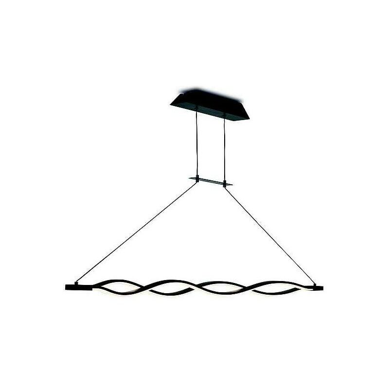 

Colgante lineal, para salon, led Dimmable SAHARA marron oxido