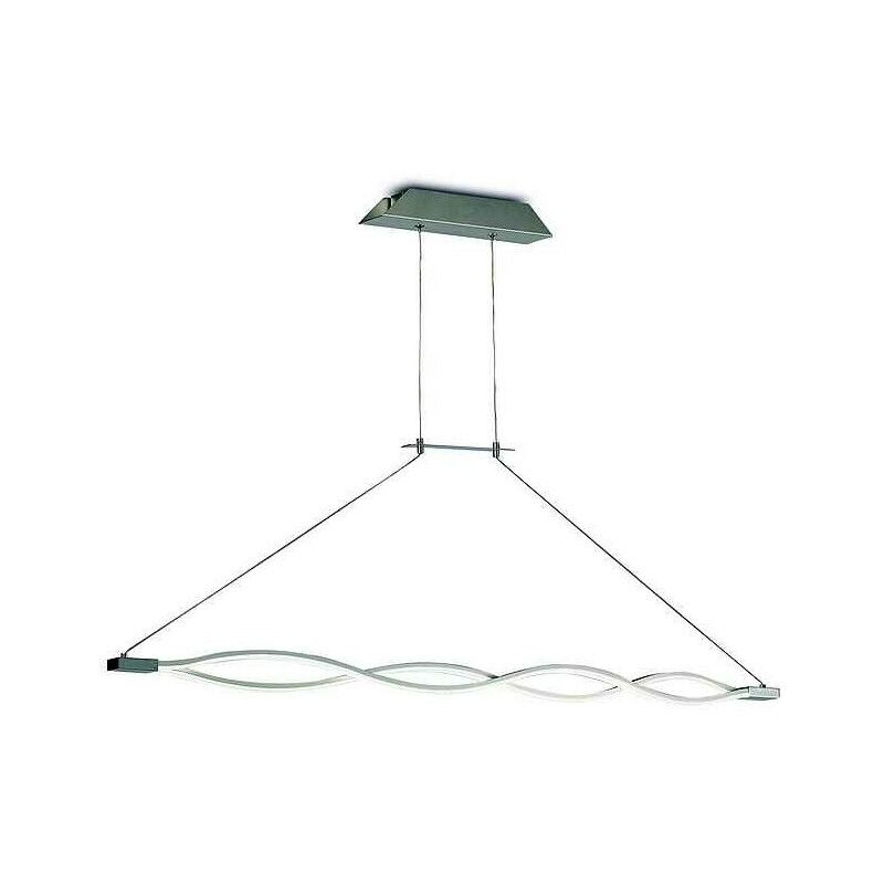 

Colgante led SAHARA plata y cromo para salon