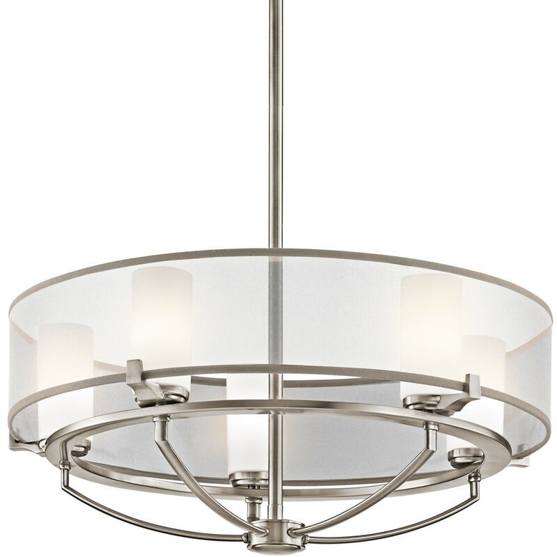 

Elstead Saldana - Lámpara colgante de 5 luces Light Classic Peltre, G9
