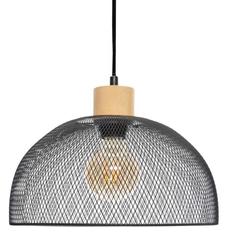 Lámpara colgante 'Sam' negro - metal D. 30 cm - Atmosphera créateur d'intérieur