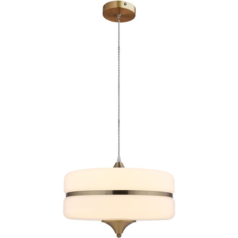 

Lámpara colgante Sarod blanco y dorado - 50231021673898