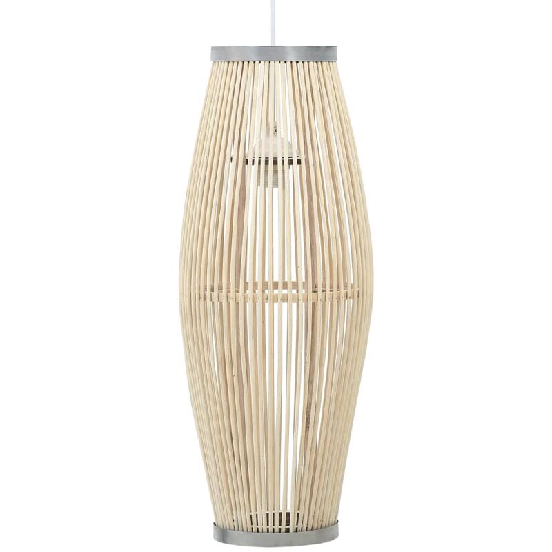 

Lámpara colgante sauce blanco 40 W 21x50 cm ovalada E27