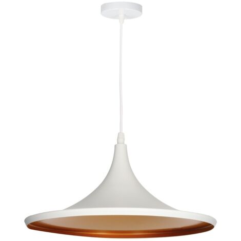 Lámpara colgante Serie Bauchi E27 Ø350mm Blanco