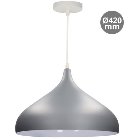 Lámpara colgante Serie Nola E27 Ø420mm Gris