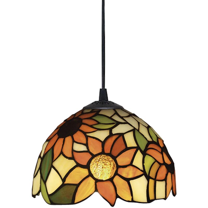 

LÁMPARA COLGANTE SUNFLOWER TIFFANY - Lúzete