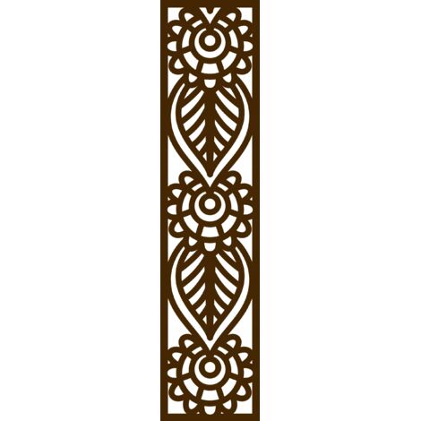 Lámpara colgante tamaño A4, diseño perforado, marrón, 21 x 90 cm