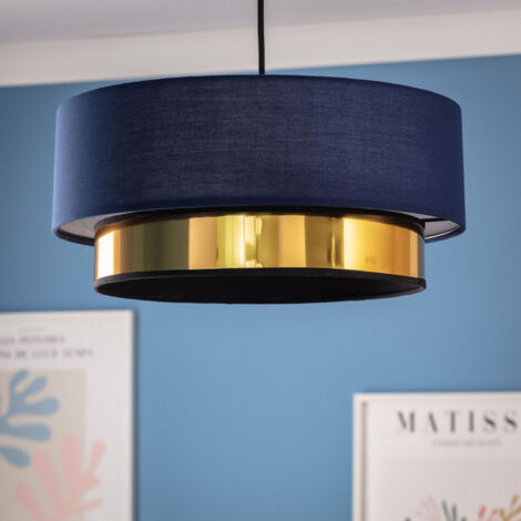 LEDKIA LIGHTING Lámpara Colgante Tela Petrina Decoración Salón