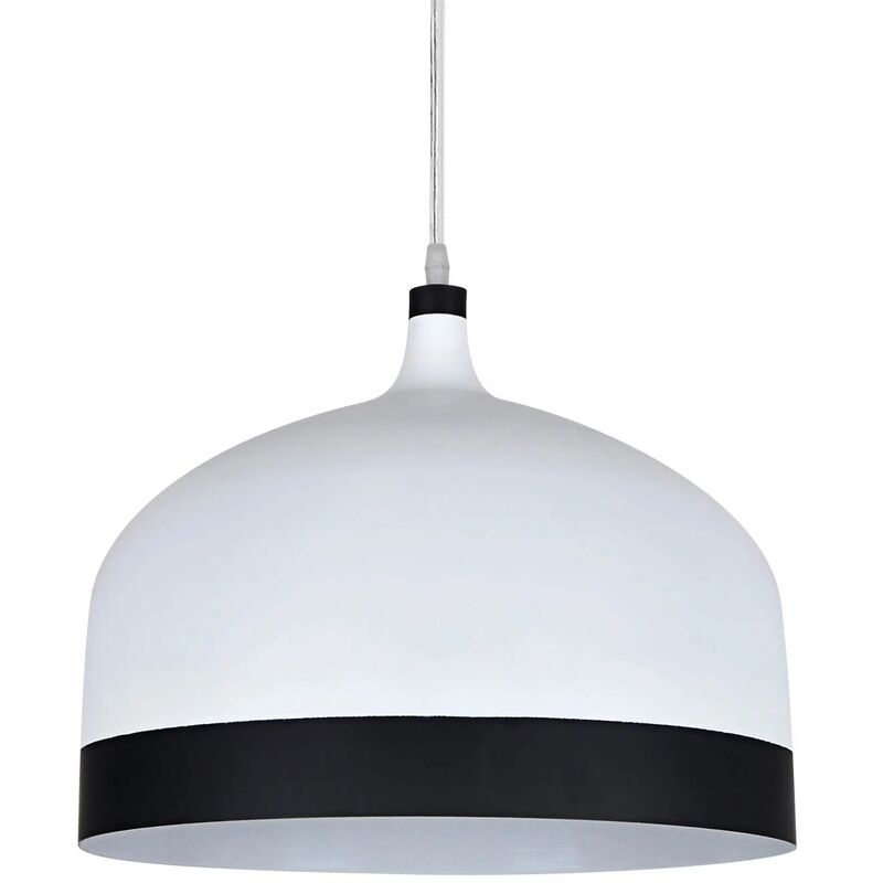 

LÁMPARA COLGANTE TESSA NEGRO/BLANCO 33CM - Lúzete