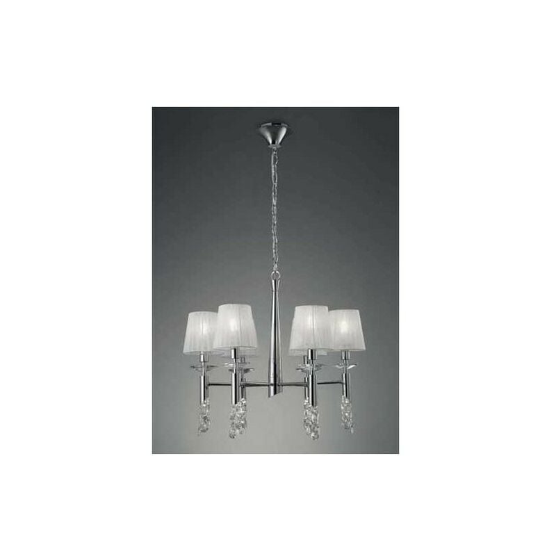 

Lámpara 6 Luces SERIE TIFFANY ACABADO Chrome