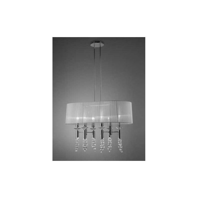 

Lámpara 6 Luces SERIE TIFFANY ACABADO Chrome