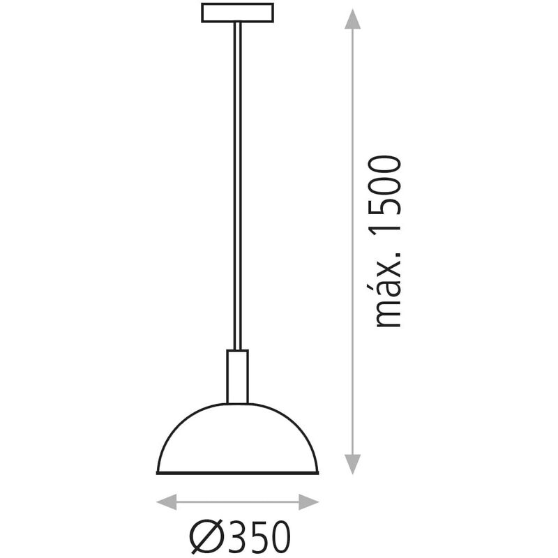 

Lámpara colgante Tiga Blanco texturado 1X20W E27