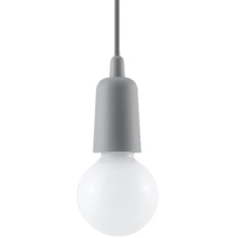 Lámpara colgante Tina gris, 1 luz