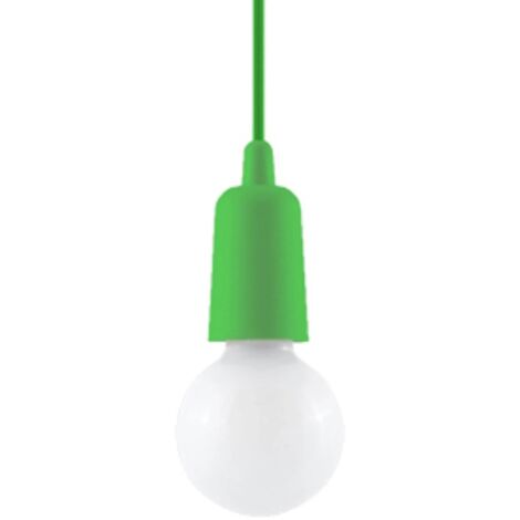 Lámpara colgante Tina verde, 1 luz