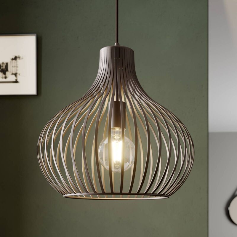 

Lindby Frances colgante, marrón, 1 luz, Ø 38 cm