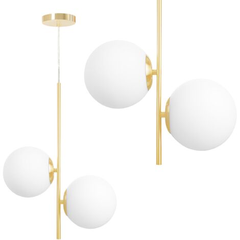 LÁMPARA COLGANTE TOOLIGHT G118-2CP GOLD WHITE