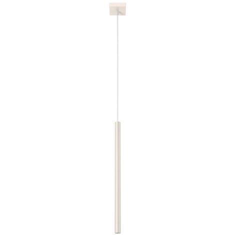Lámpara colgante Vacu beige, 1 luz