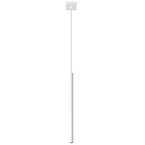 Lámpara colgante Vacu blanco, 1 luz