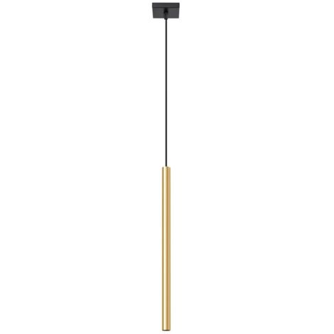 Lámpara colgante Vacu dorado pulido, 1 luz