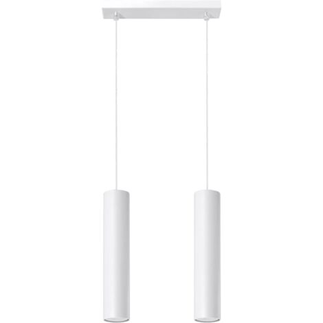 Lámpara colgante Vaza blanco, 2 luces