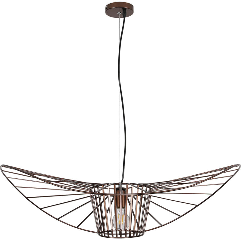 

Lámpara colgante Vertical 100cm - Metal Marrón