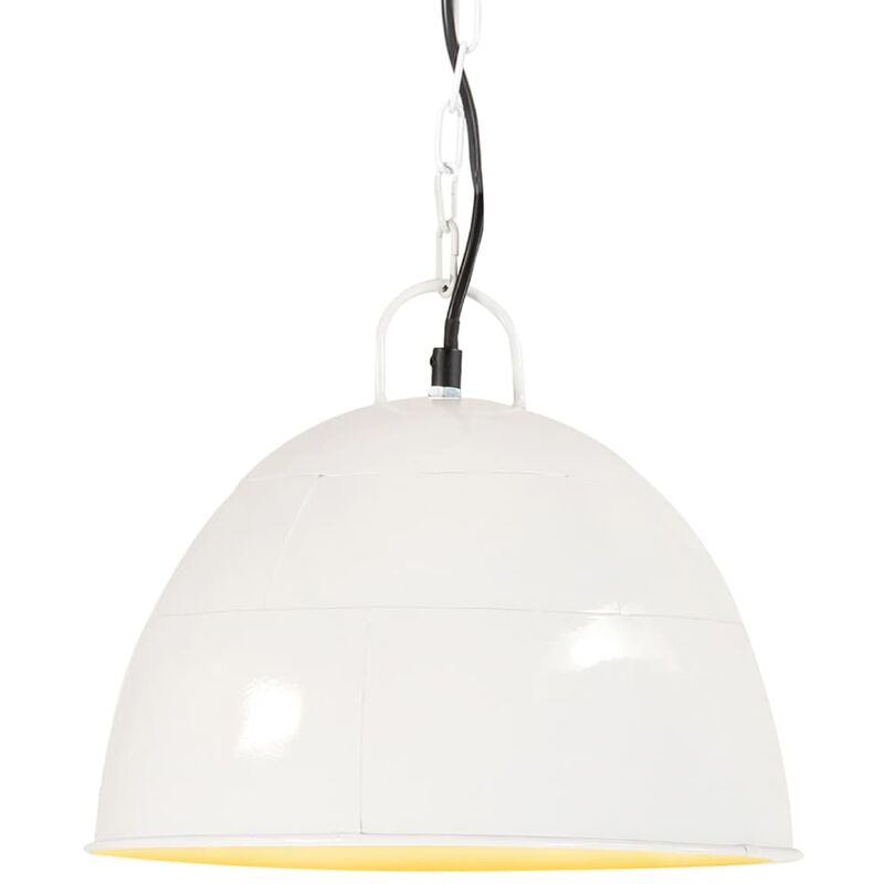 

Lámpara colgante vintage 25 W blanca redonda 31 cm E27