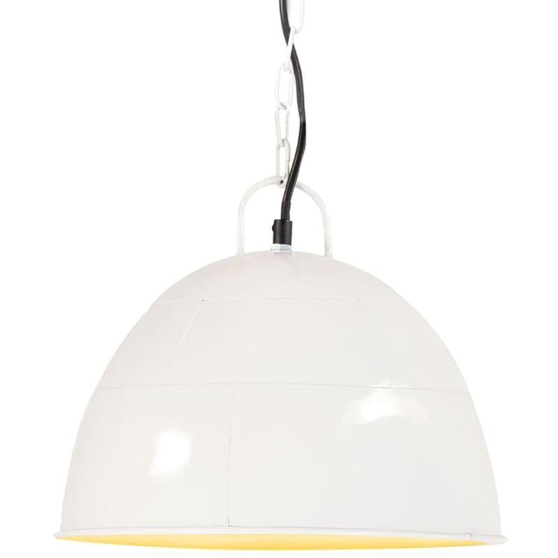 

vidaXL Lámpara colgante vintage 25 W blanca redonda 31 cm E27 - Blanco