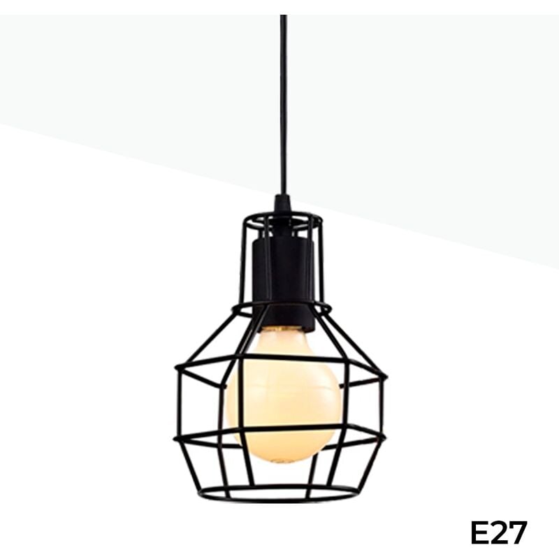 

Lámpara colgante vintage aula 'AZOR' | Negro