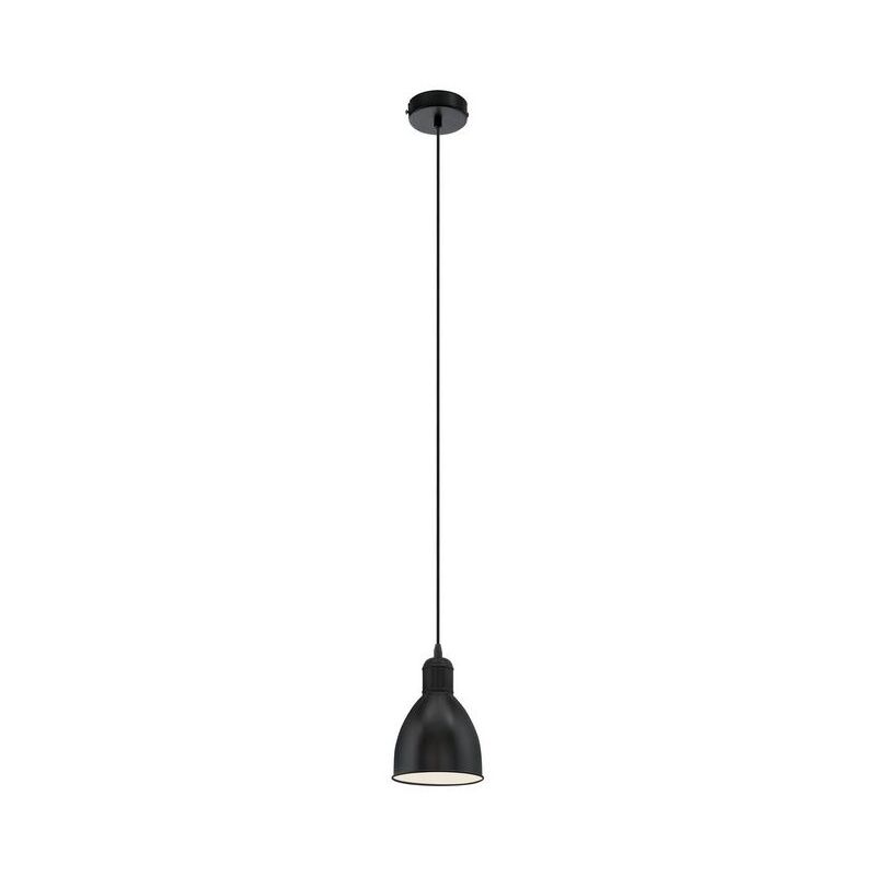 

Lámpara colgante vintage Eglo de metal negro 220-240 V IP20 | negro