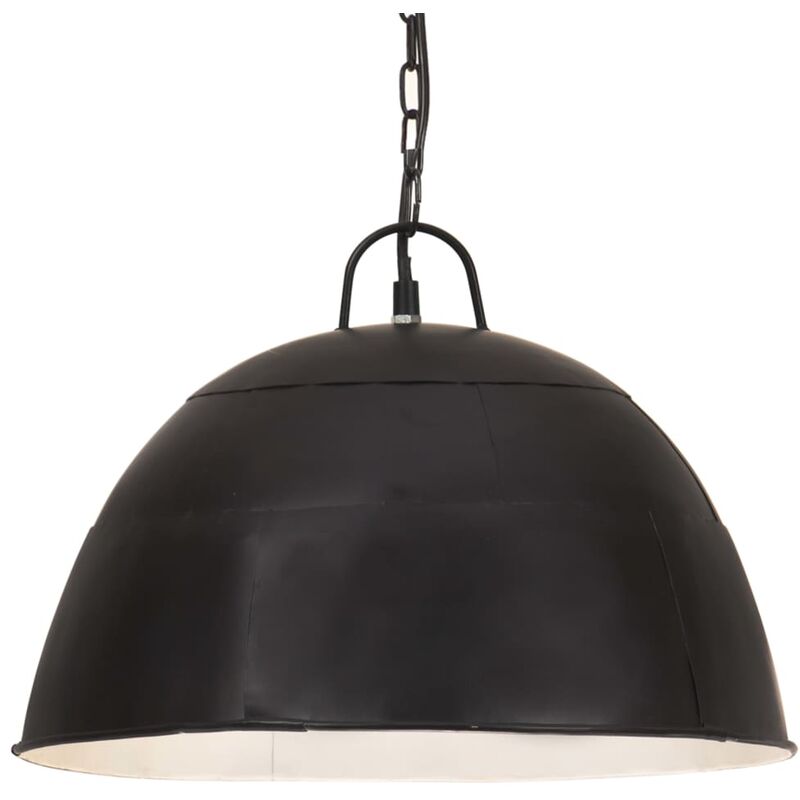 

Lámpara colgante vintage redonda 25 W negra 41 cm E27