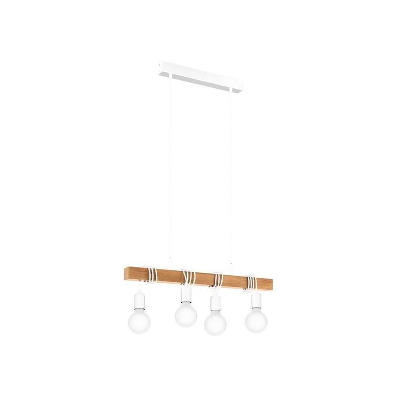 

Lámpara colgante Eglo con cable 220-240 V IP20 | Roble claro/blanco