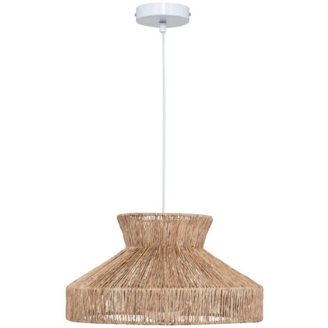 Lámpara colgante Zelia yute beige D38cm - Atmosphera créateur d'intérieur