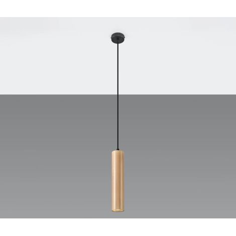 Lámpara colgante Zori madera natural